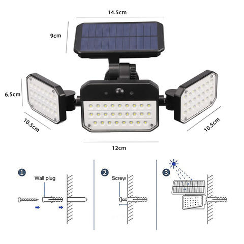 Super Bright Solar Wall Light 30W Outdoor Solar Energy Lights