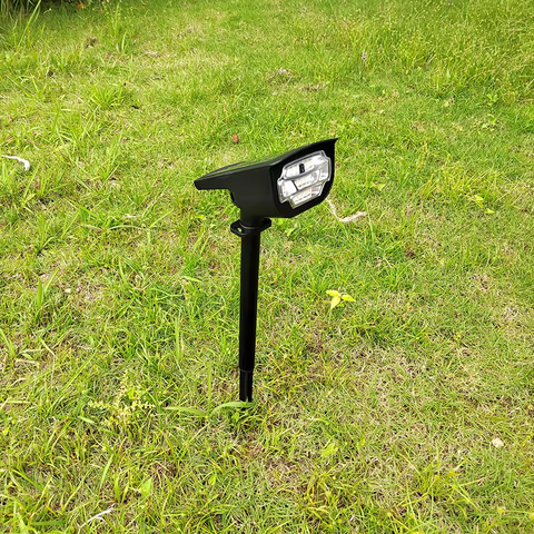 IP44 Waterproof Landscape Spotlights Outdoor Ground Garden LED Light Control Decorative Patio Solar Garden Light in RGB