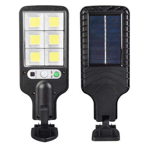 Solar LED Human Body Sensor Outdoor Garage Wall Light with 6-12 Hours Continuous Lighting and Daily Waterproof Protection