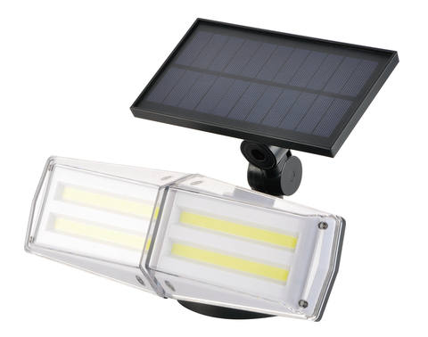 Microwave Radar Sensor Waterproof 2 Head Emergency Cob Solar Security Light Garden Motion Sensor Led Outdo