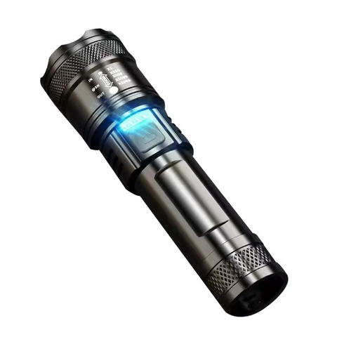Super Light Rechargeable Flashlight Outdoor Patrol Spotlight Zoom Gun Large Floodlight Laser Gun Can Be Sent on Behalf