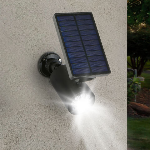 High Bright LED Solar Flood Lights with Security Camera Design for Garden and Outdoor Use
