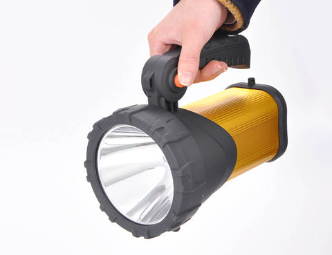 Hot New High-Power LED Torch Portable Rechargeable Emergency Flashlight with ABS and Aluminium Body