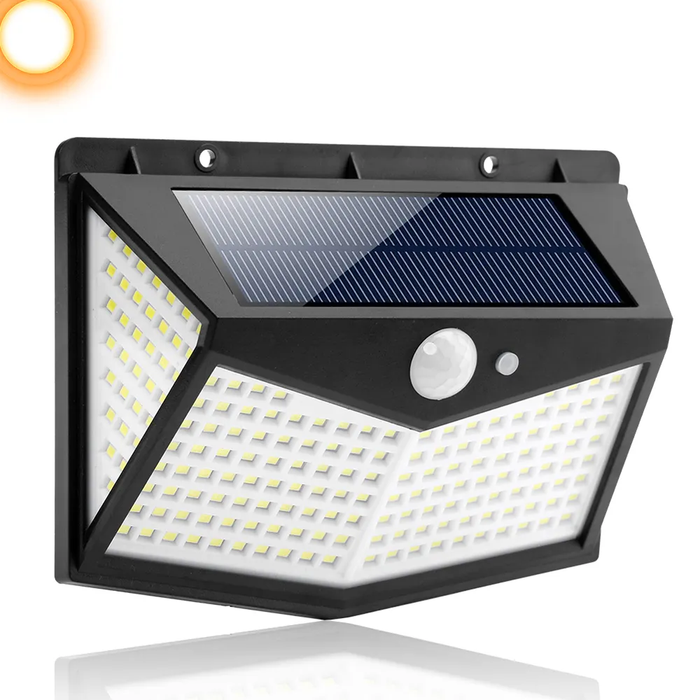 212 Led Solar Garden Lights Outdoor in Bulk Luces Lamparas Solares Pir Solar Led Wall Motion Sensor Lights with Sensor