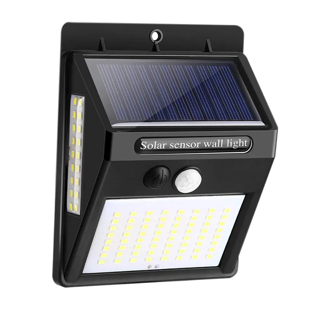 Solar Lights Outdoor Garden Motion Sensor 3 Modes With 270 Degrees Wide Angle