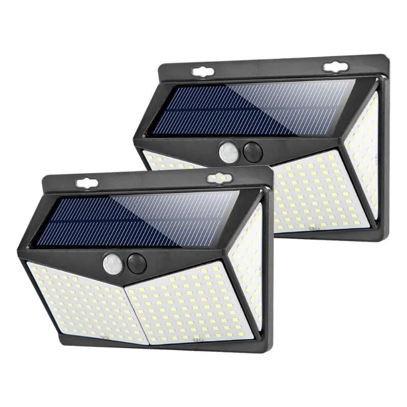 208 LED Superbright 270 Angle Outdoor IP65 Waterproof Sensor Solar Light for Garden