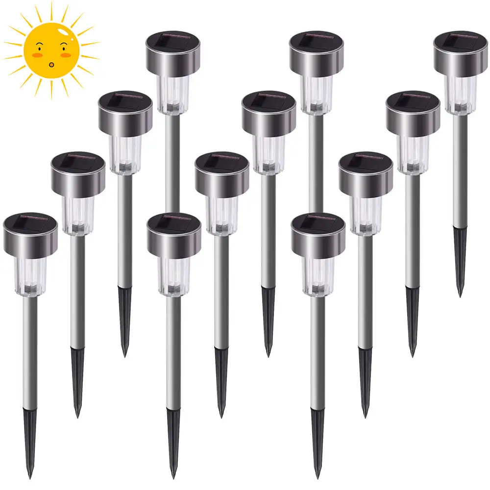 Good Price LED IP44 Waterproof Outdoor Solar Light Tube Stainless Steel ABS Landscape Light for Garden