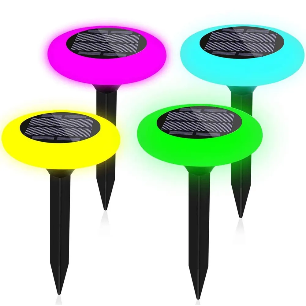 New Upgraded Lampara Solar Panel Led Exterior Lawn and Garden Outdoor Lights Led Solar Bollard Lamp Waterproof Lawn Light