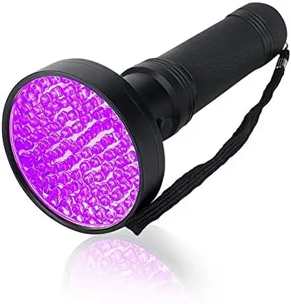 Handheld 100 Led Uv Flash Light Led Torch 395nm Blacklight Flashlight Aluminum Uv Black Light Flashlight