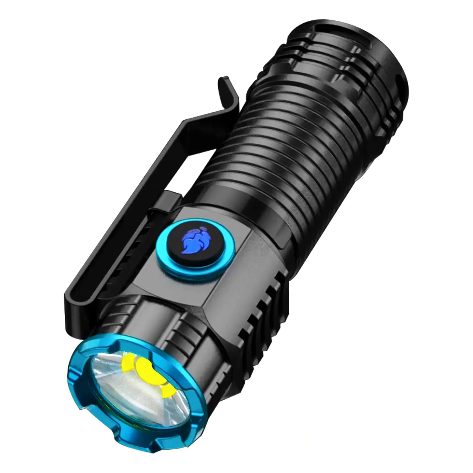 Waterproof 1000 LM XHP50 Aluminium MINI USB C Rechargeable Portable LED Flashlight Self Defense Keychain Tactical Flashlight