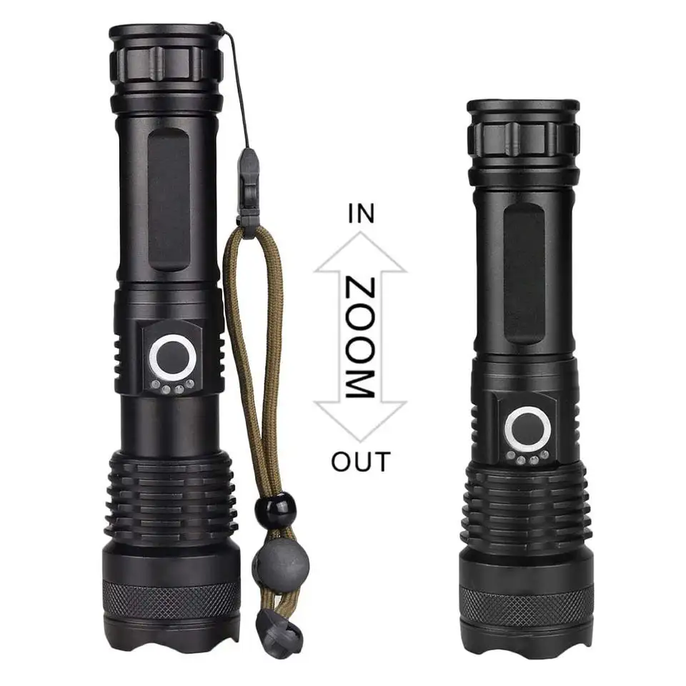 Easy to Carry IP55 USB Charging Tactical Outdoor Hunting Camping Light Led Flashlights Torches Rechargeable