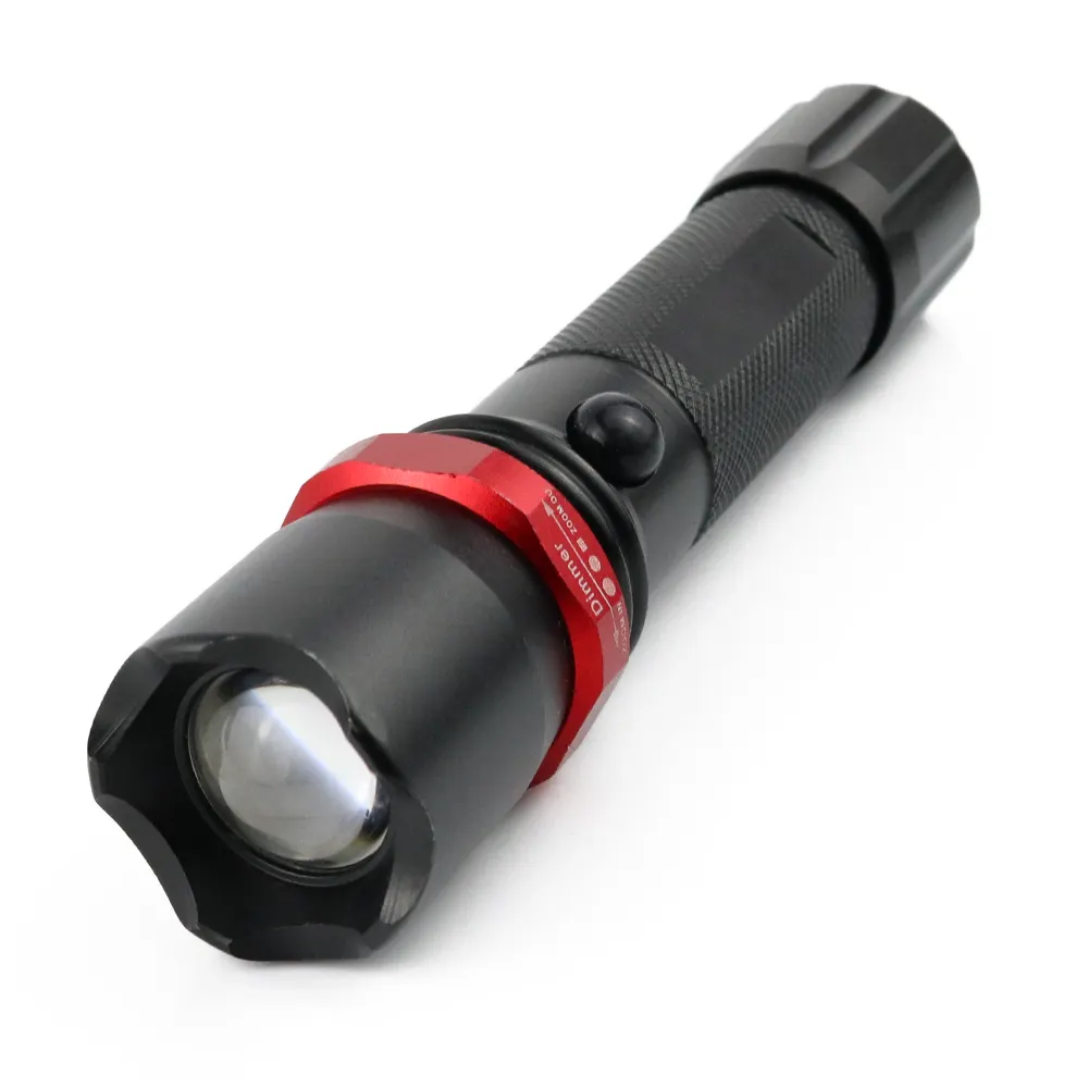 LED Waterproof 18650 Torch Light 3W Long Distance 1000 Lumens Tactical Flashlight Rechargeable Battery Emergency