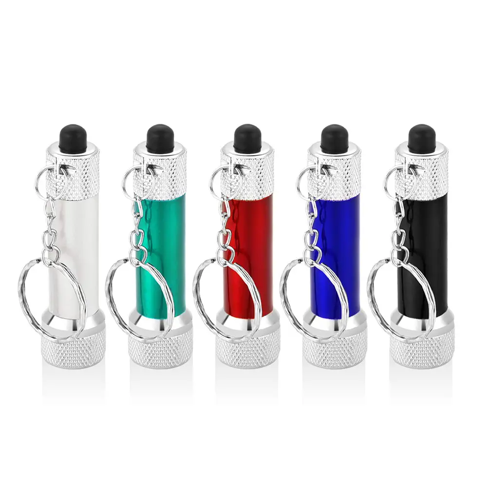5 Bulbs LED Keychain Metal Mini Keychain Flashlight for Promotion Gift