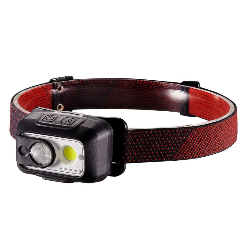 Powerful Waterproof Rechargeable LED COB Motion Sensor Stepless Dimming Headlamp Headlight for Outdoor Camping Hiking