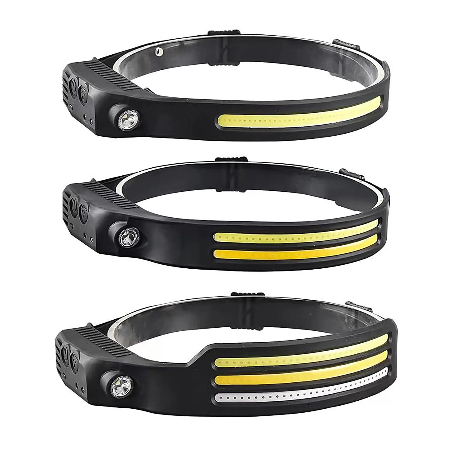 10 Lighting Mode Headlamp Led Rechargeable 3 Light Beam Headlight Motion Sensor Mining Headlamp With Clip