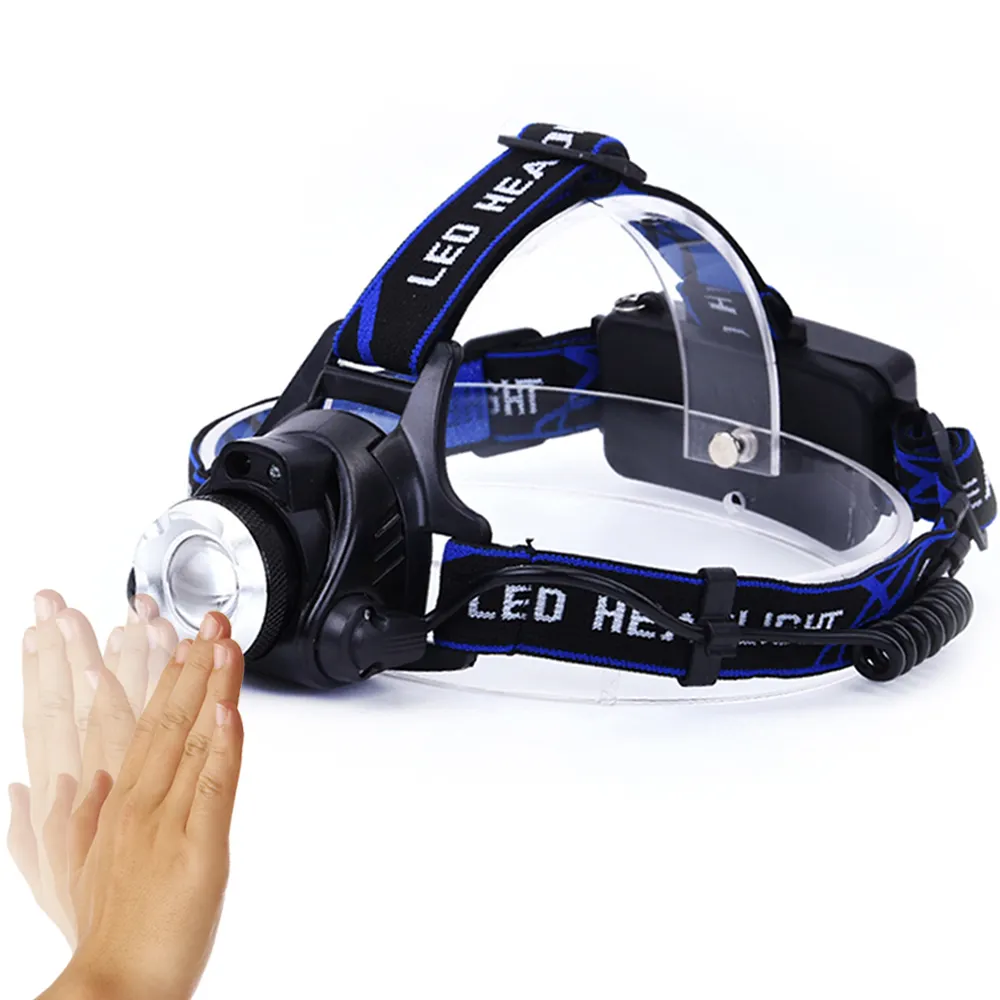 10W Motion Sensor High Power Led 300lm USB Rechargeable Outdoor Portable Light LED Sensor Headlamp for Camping