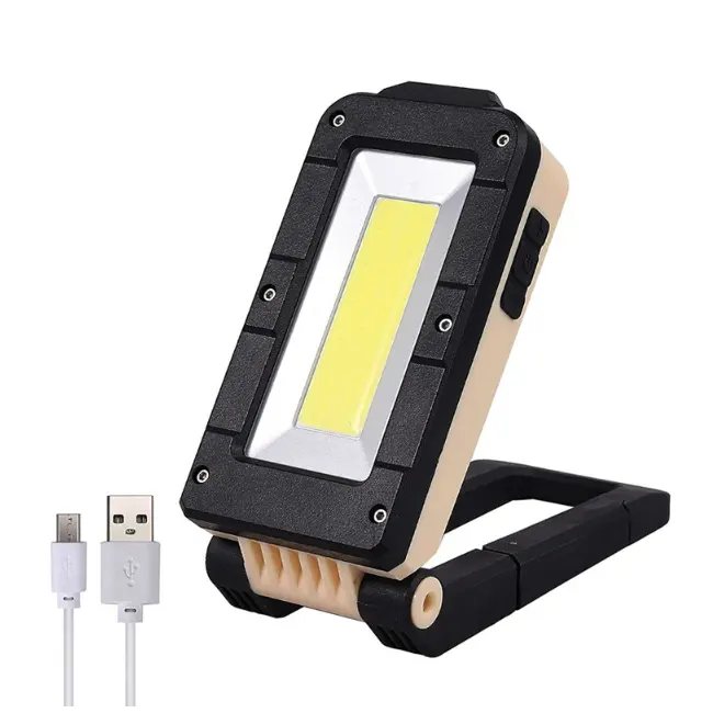 New Magnetic Base Rechargeable Folding COB LED Working Light for Car Workshop