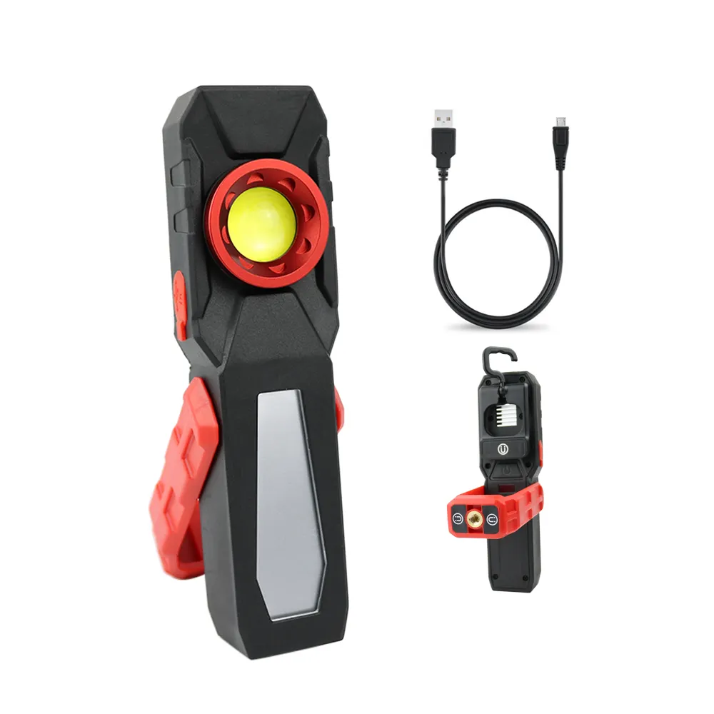 500 Lumen Rechargeable Work Lights Portable Waterproof Magnetic Base Inspection Cob Led Working Lights