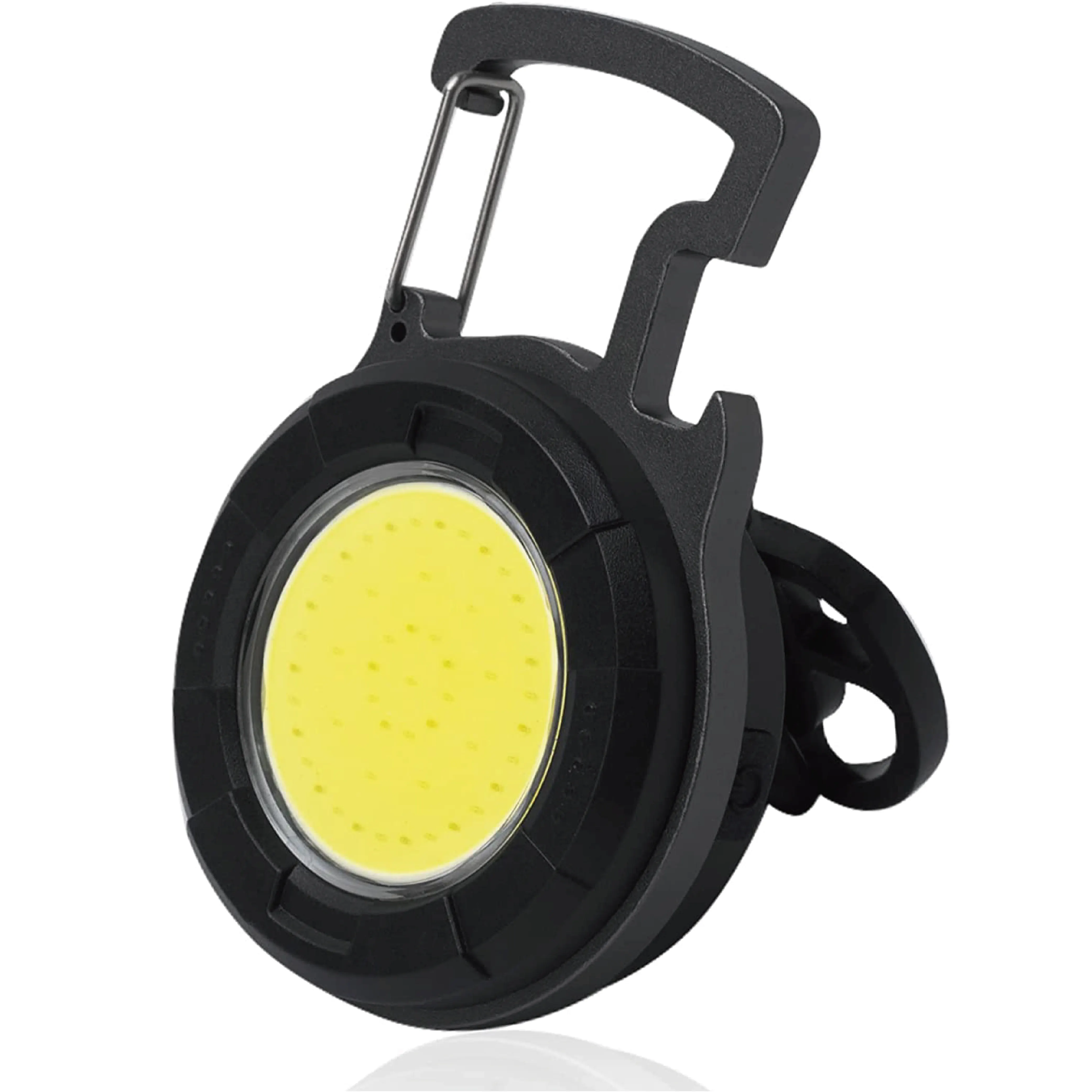 Portable Rechargeable LED Mini Small COB Keychain Flashlights 4 Modes Work Light with Magnet Bottle Opener Fishing Camping