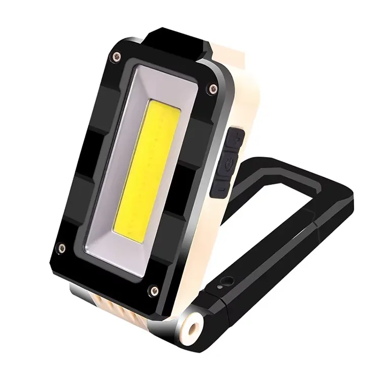 Multi-function Folding Design Portable Usb Rechargeable Cob Led Flood Work Light with Flashlight for Tractor Car