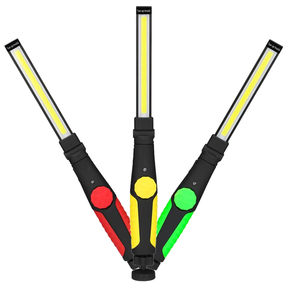 5W COB Handheld Inspection Lamp,rechargeable Portable Slim Work Light with Magnet Base