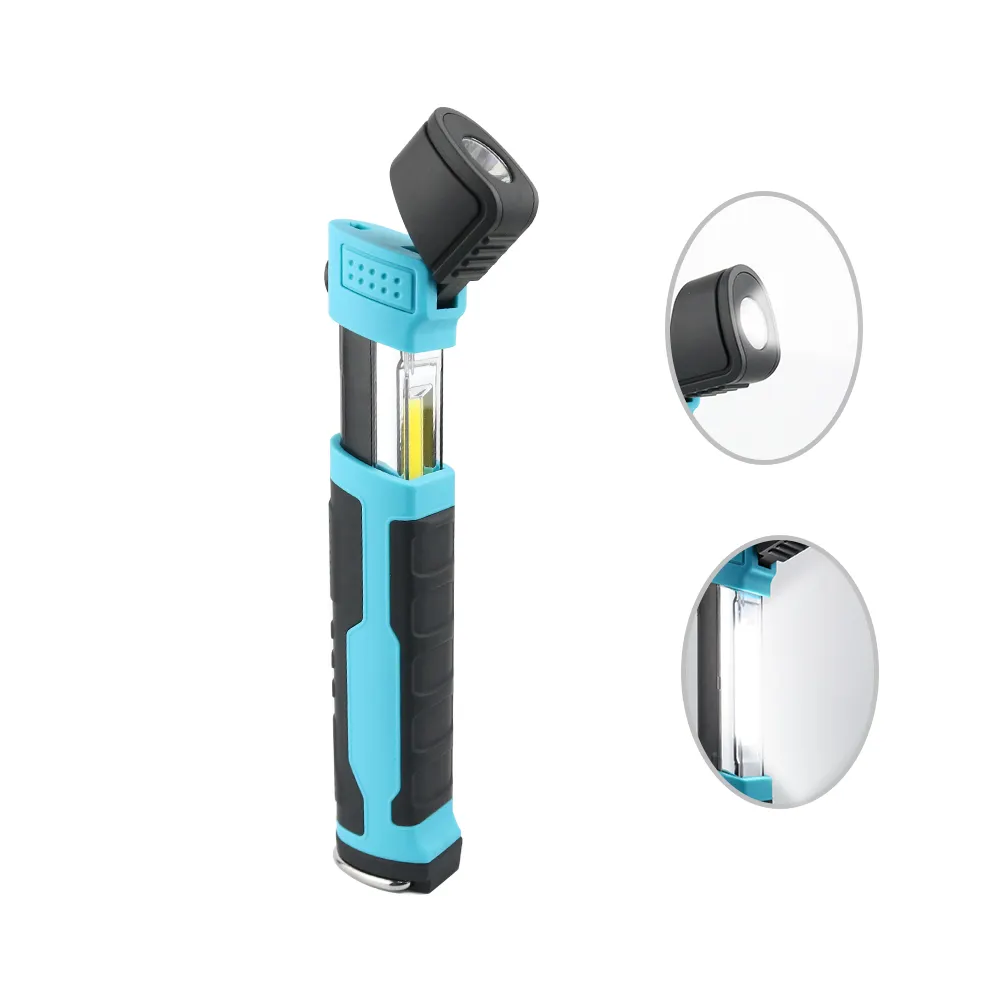 2 - in - 1 250 Lumen Rechargeable Portable LED Work Lights With Magnetic Base