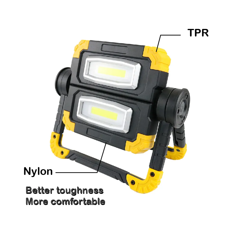 20W 750LM Waterproof Battery Powered Folding LED Work Light for Outdoor