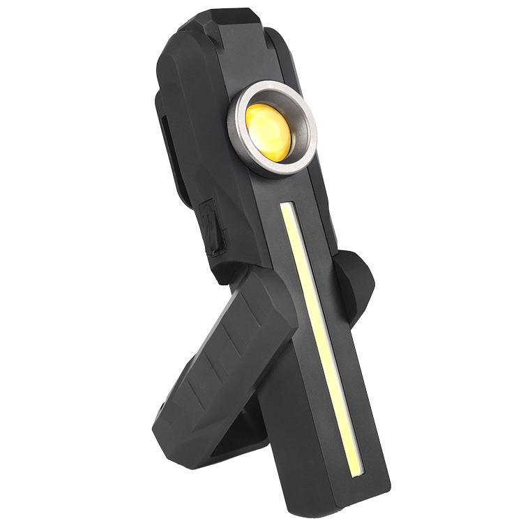 Multi-function Three Light Source Working Light Drop Impact Resistant Magnetic Yellow Lamp LED Rechargeable Inspection Light