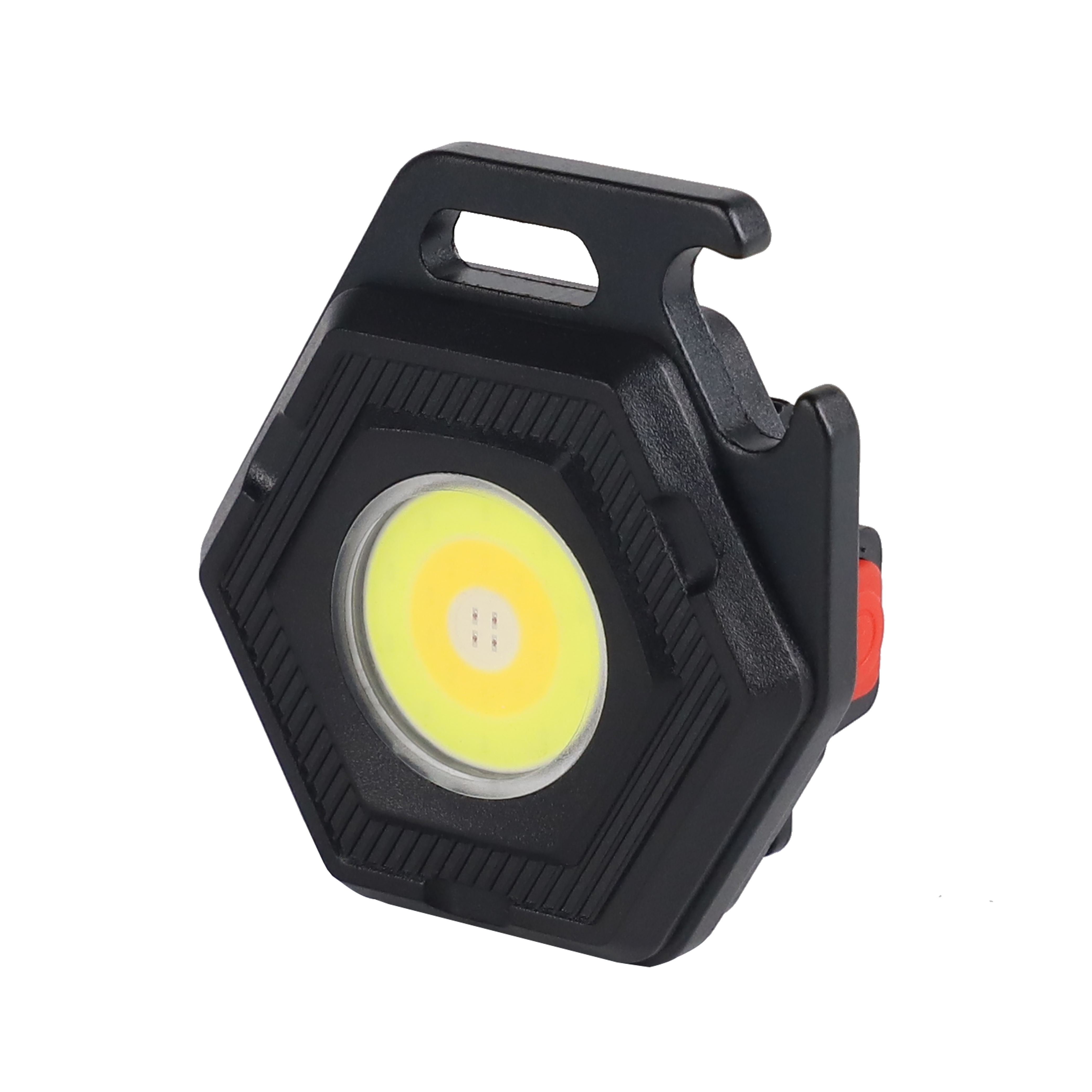 High Lumen Rechargeable LED Keychain Flashlight Adjustable Inspection Magnet COB Working DC Mini EDC Everyday Carry IPX4