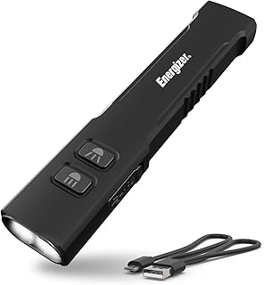 1200SL-R Flashlight Rechargeable for EDC, Tactical Flashlight Ultra Bright, IPX4 Water-Resistant, USB-C Cable Included