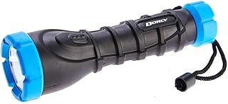 120-Lumen Weather Resistant LED Flashlight with Non-Slip Grip and Nylon Lanyard, Assorted Colors (41-2958)
