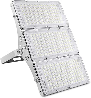 300W LED Flood Light, 24000LM Super Bright Outdoor Security Lights with Wider Lighting Angle, 6000K Daylight White, IP66 Waterproof Outdoor Lighting for Garage, Garden, Lawn, Yard, Parking Lot