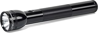 3-Cell D Incandescent Flashlight – Water-Resistant, Adjustable Beam, High-Intensity Krypton Bulb – Black