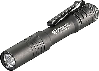 66604 MicroStream USB 250-Lumen 1150-Candela EDC Ultra-Compact LED Flashlight with Rechargeable Battery, Easy-Open Box, Black