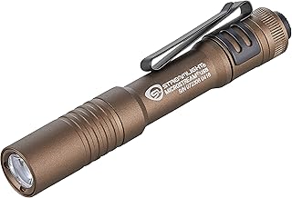 66608 MicroStream 250-Lumen EDC Ultra-Compact Flashlight with USB Rechargeable Battery, Clear Retail Packaging, Coyote