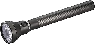 77553 UltraStinger 1100-Lumen 65000-Candela Rechargeable Tactical Duty Flashlight, Long Range Beam, 120V AC Smart Charger, Black