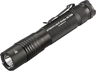 88052 ProTac HL USB 1000-Lumen Multi-Fuel USB Rechargeable Professional Tactical Flashlight with USB Cable, and Holster, Black, Box