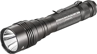 88077 ProTac HPL USB 1000-Lumen 35,000-Candela USB Rechargeable Long Range Tactical LED Flashlight with USB Cable and Holster, Black