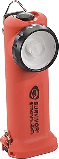 90540 Survivor 175-Lumen Alkaline Safety-Rated Firefighter Right Angle Flashlight, Orange