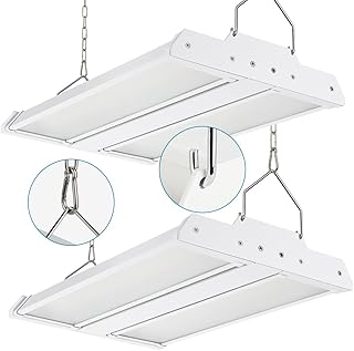 Bay LED Shop Light 2-Pack 1.35FT 150W 21000LM 5000K Daylight 100-277V, Commercial LED Linear High Bay Lights for Warehouse Workshop Supermarket Stadium, ETL