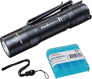 E12 V3.0 EDC Flashlight Penlight, 200 Lumen 1xAA Battery Designed for Everyday Carry with Lumentac Battery Organizer