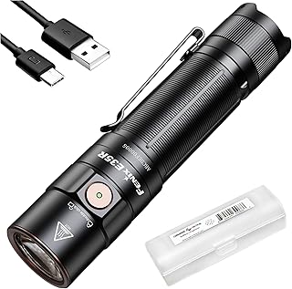E35R EDC Flashlight, 3100 Lumens USB-C Rechargeable High Lumen Performance Flashlight with LumenTac Organizer (Black)