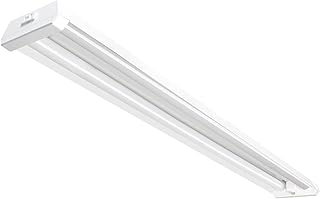 Electric 4ft LED Dual Lamp Shop Light, 4500 Lumens, 4000K Cool White, Flush/Hanging Mount, Ideal for Garages & Workshops, 45W LED Garage & Workshop Lighting, 50,000 Hour Lifespan, SHOP/4X2/840/V1