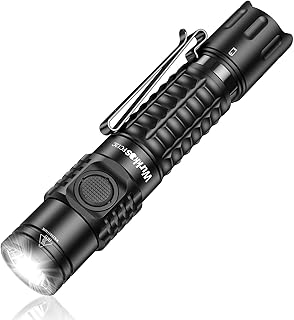 FC12C Tactical Flashlight 1600 High Lumens, USB-C Rechargeable LED Flashlights, 332M Long Throw Flash Light, IP68 Waterproof, Dual Switches and Constant Current Circuit for Home Camping Hiking