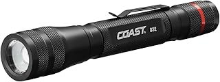 G32 465 Lumen Flashlight with Pure Beam, Twist Focus and Bulls-Eye Spot Beam, Black