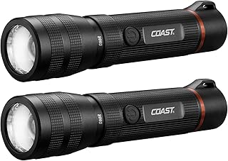 G60R 1000 Lumen Waterproof Rechargeable LED Flashlight, 2-Pack