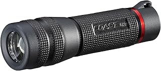 GX10 550 Lumen Compact & Waterproof Dual Power LED Flashlight with Grip-Textured Handle, 4 Light Modes, Twist Focus™ & Pure Beam® Technology