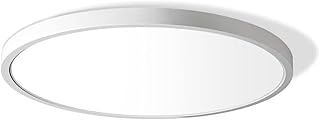 Inch LED Flush Mount Ceiling Light Fixture, 5000K Daylight White, 3200LM, 24W, Flat Modern Round Lighting Fixture, 240W Equivalent White Ceiling Lamp for Kitchens, Stairwells, Bedrooms.etc.