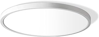 Inch LED Flush Mount Ceiling Light Fixture, 5000K Daylight White, 3200LM, 24W, Flat Modern Round Lighting Fixture, 240W Equivalent White Ceiling Lamp for Kitchens, Stairwells, Bedrooms.etc.