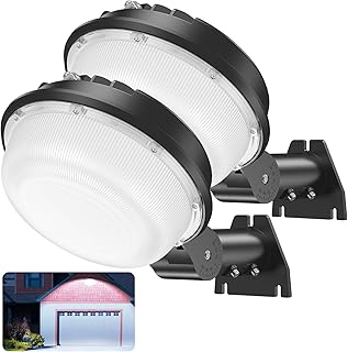 LED Barn Light 21000LM Yard Area Light Dusk to Dawn Outdoor Lighting with Photocell 5000K Daylight IP65 Waterproof LED Flood Security Parking Lot Lights for Street Farmhouse Garage, 2 Pack